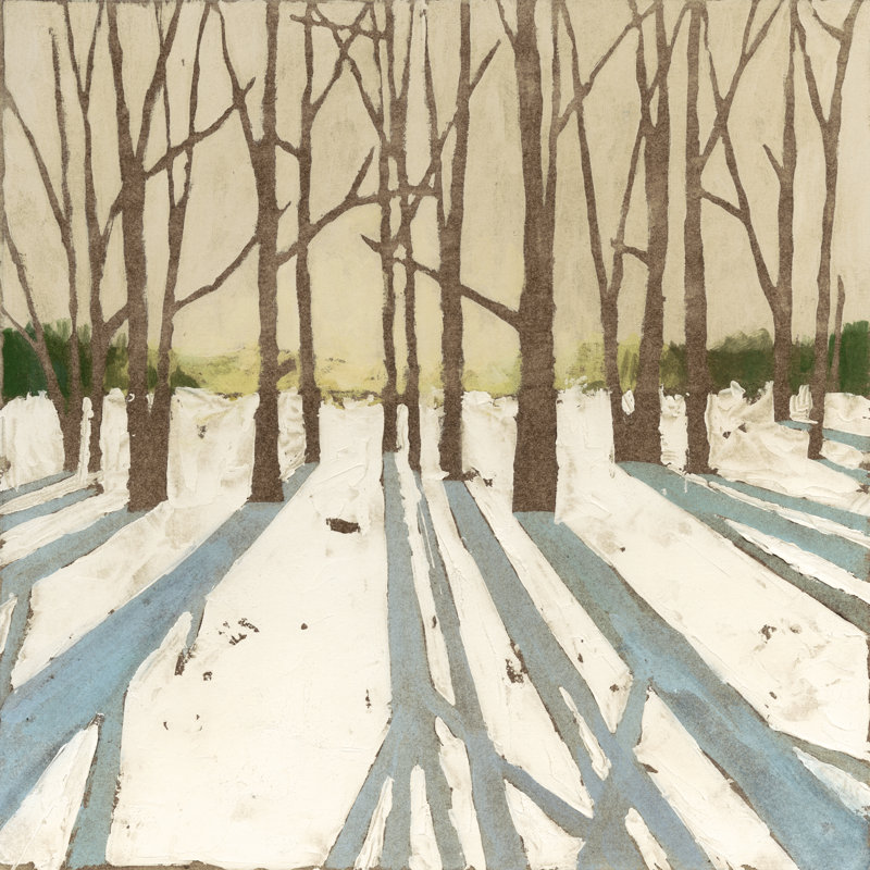Winter Shadows II, H 30 po x l 30 po x P 1,25 po