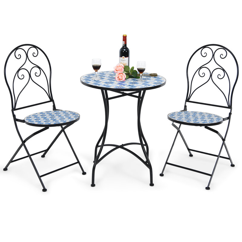 Chaise pliante en acier Charlton Home Sluss