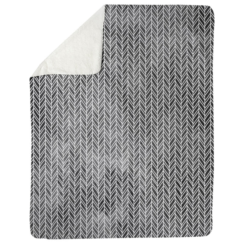 Couverture polaire Katelyn Elizabeth, l 52,5 po x L 62,5 po, Noir