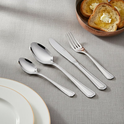 ROYALFORD Stainless Steel Cutlery Set, 16 Piece Mirror Finish Stainless Steel Cutlery Set with 4Pc Tea Spoon, 4Pc Table Spoon, 4 Pc Fork & 4 Pc Knife | Dishwasher Safe & Easy Clean |Set for 4 People