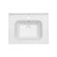 Plateau de meuble-lavabo simple blanc 23,63 "x 18,63" avec 1 trou de robinet et trop-plein (lavabo seulement)
