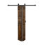 Porte à deux branches en bois massif en forme de S avec rail de quincaillerie - Assemblage requis-109425775-109425776