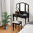 Ensemble coiffeuse avec tabouret et miroir Django-30960291