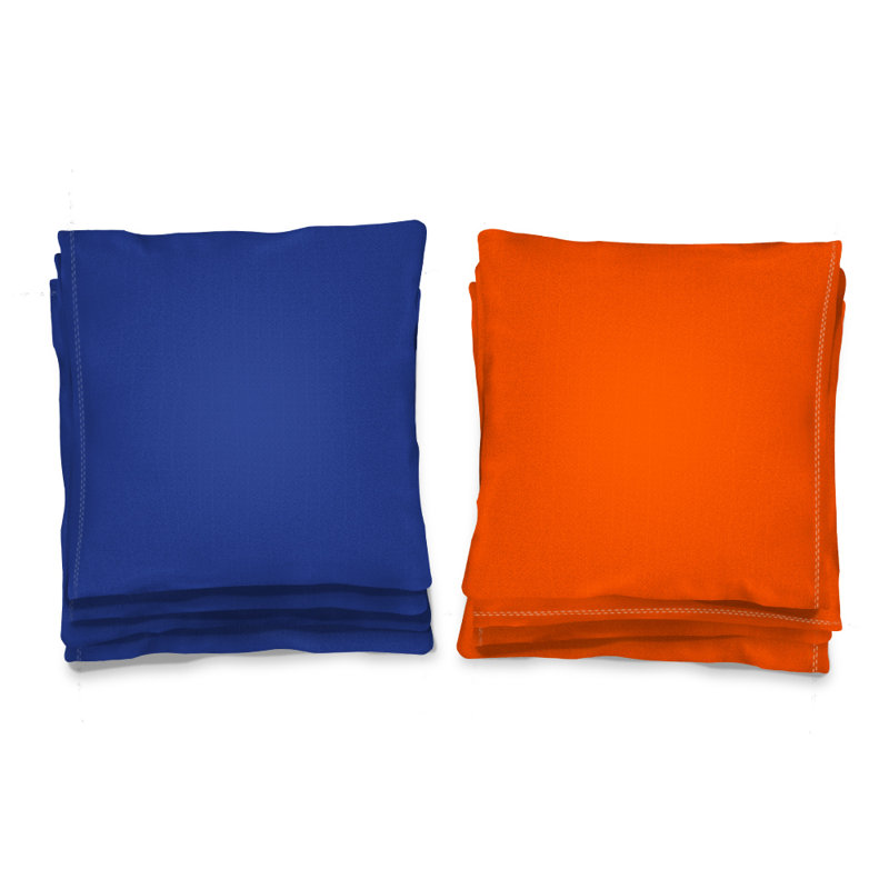 Sacs cornhole pour planches cornhole, Orange / royal