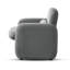 Chaise d'appoint rembourrée en chenille Morden-1046158371