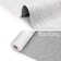 Washable Indoor Modern Abstract Area Rug Soft Low Pile Contemporary Throw Carpet Mat for Home Decor_White Black