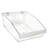 Large Deep Bin Tray Kit with Adjustable Dividers, up to 3 Compartments for Pegboard or Slatwall, 2-Pack