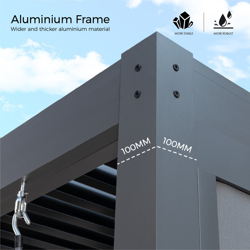 Bernold 4 x 3 m Aluminium Pergola