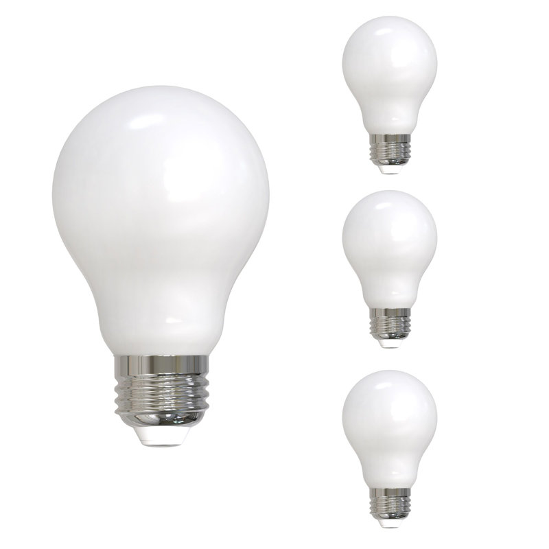 LED Filament Pack of (4) 14 Watt Dimmable A19 Light Bulb with Medium (E26) Base, 14W, 4000K