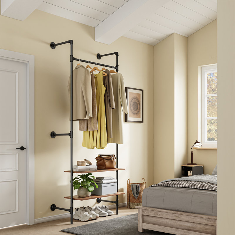 91.5cm W Wall Mounted Clothes Rack