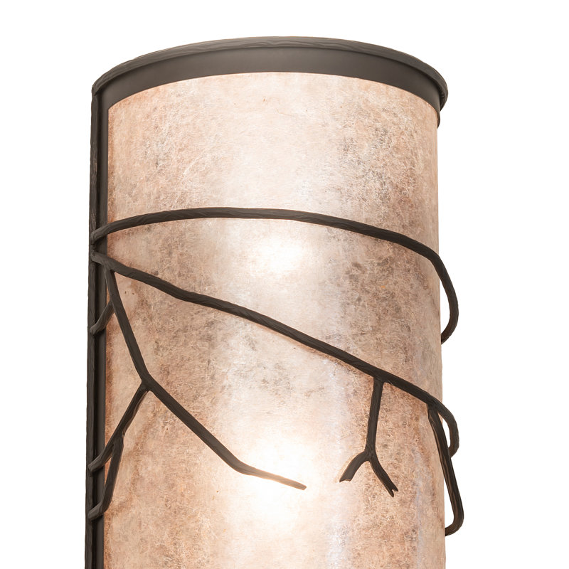 6" Wide Branches Left Wall Sconce, Oil Rubbed Bronze, 32" H x 12" W x 6" D