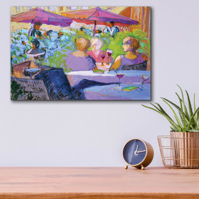  «Leisure Time 2» par Dorothy Fagan, art mural en verre acrylique, 16 po x 12 po