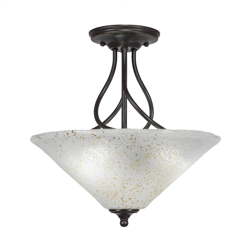 Capri 3-Light Semi-Flush Mount