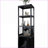 Cabinets, Black Natural Bamboo Storage Cabinet with Shutter Door &amp; 3 Tier Shelves, Freestanding Linen Tower Organizer | Minimalist | Bathroom-1735152984