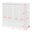 Lit escamotable avec port USB et grand tiroir-1869388399