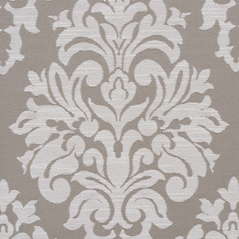 Dauphine Damask Indoor/Outdoor Fabric, Taupe