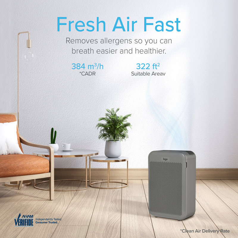 Purificateur d'air de table, Gris