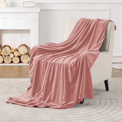Twin Fleece Blanket 300 GSM – Soft Warm Lightweight All-Season Bed Blanket for Twin Bed