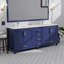 Meuble-lavabo double 84 po x P 22 po avec plateau en marbre de culture-1038051437-1038051408