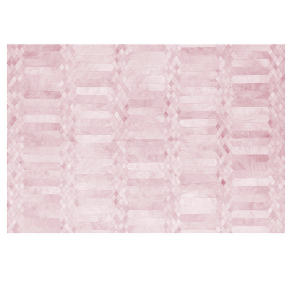 Art Hide Cowhide Area Rug in Pink, Rectangle 9' x 12'