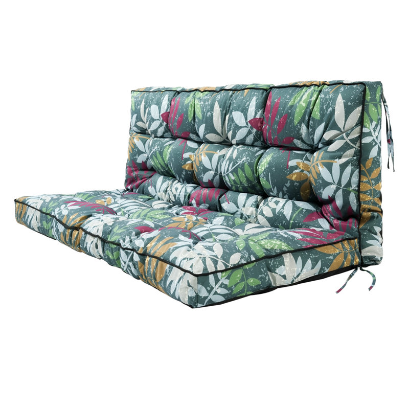 3 Seater Outdoor Porch Swing Cushion with Backrest