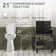 Elongated Two piece Toilet With Extra Tall Bowl, Powerful 1.28GPF Single Flush, Toilets For Seniors & Disabled
