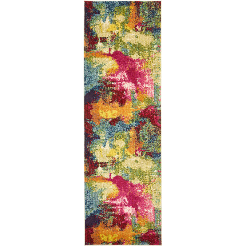 Rizer Washable Abstract Indoor Rug, Runner 2'2" x 6'9"