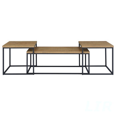 Rosey Mango 3-piece Coffee Table Set