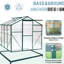 Serre de jardin arrière 6 pi x 8 pi, polycarbonate simple 4 mm, structure de jardinage stable 6 pi x 8 pi, système de drainage efficace en polycarbonate bloquant