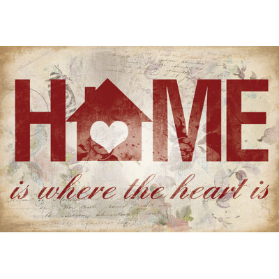 Home Heart - Wrapped Canvas Print