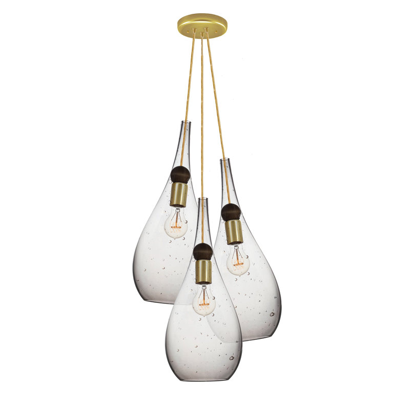 Earth 3 - Light Chandelier, 108" H x 18" W x 18" D, Gold