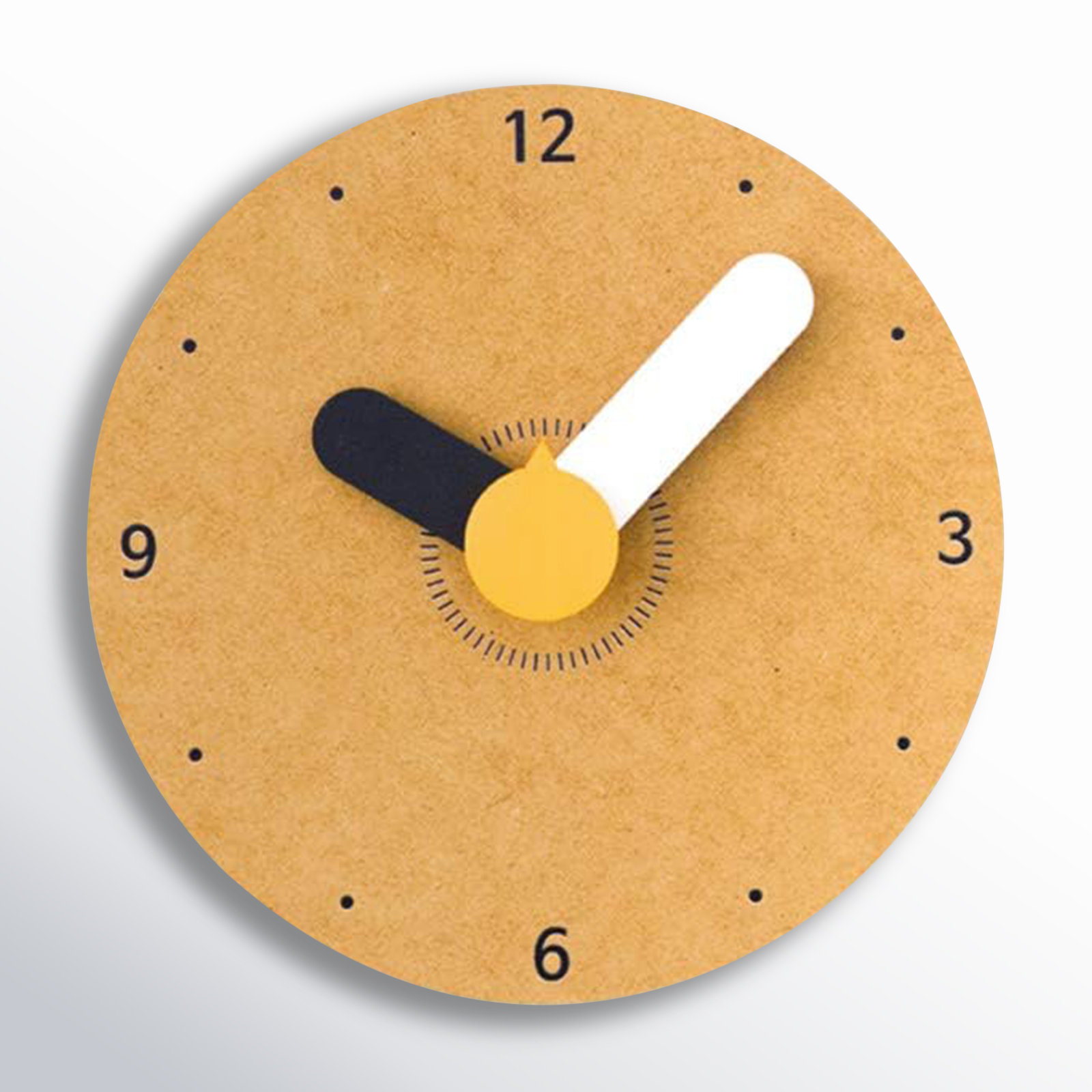 Jordi 5.5'' MDF Wall Clock, Yellow
