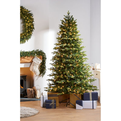 Lighted Artificial Fir Christmas Tree