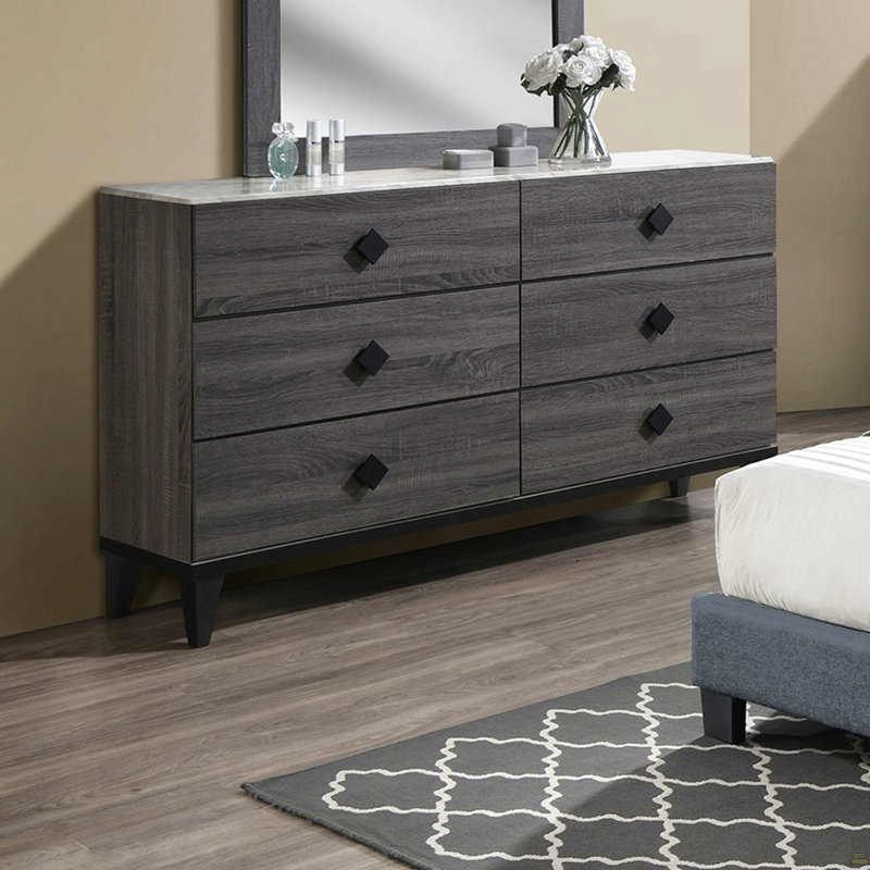 Dessus de meuble-lavabo 1Pc, Gris