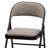 MECO Sudden Comfort Deluxe Fabric Padded Folding Chair Set, Black, (12 Pack)