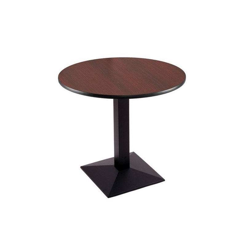 Round Dining Table, 30" H x 30" L x 30" W, Black