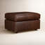 Savannah Leather Ottoman-82732497