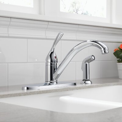 Core 100/300/400 Series Classic Single Handle Centerset Kitchen Faucet with Side Spray -  Delta, 400-DST