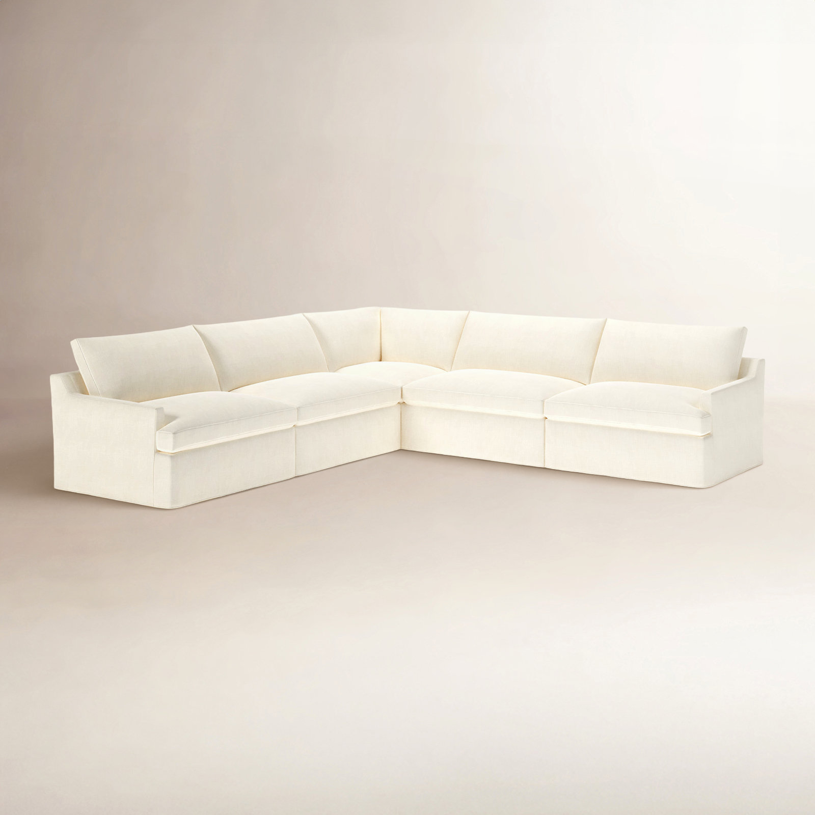 Wrenley 5-Piece Sectional, Conversation Pearl Basketweave