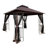 Outdoor Patio Gazebo Canopy Tent With Ventilated Double Roof And Mosquito net(Detachable Mesh Screen On All Sides),Suitable for Lawn, Garden, Backyard and Deck-119212482-119212478