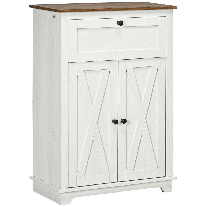 Armoire de rangement avec portes doubles Kirill Farmhouse