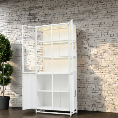 Bibliothèques en verre de qualité supérieure, vitrine moderne pour la maison et le bureau
