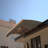 Door Window Awning Made of  0.137 Inch Thick Crystal Solid Polycarbonate Sheet and Aluminum Alloywith Valance in size of 47" Wide x 34" Deep for Wooden Wall House-117184953