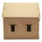 Gingerbread House Corrugated Scratcher - Plain with Gift Box and Catnip, 15"