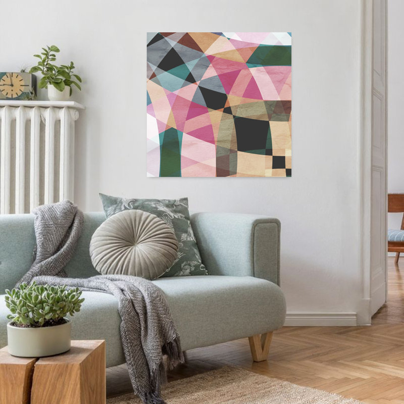 Geometric Design 1 Abstract Contemporary Art, 32" H x 32" W