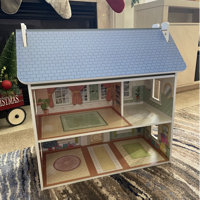 ROFITALL Vintage Wooden Dollhouse For Kids With Furniture Accessories For  Birthday And Christmas ,Brick Red & Reviews