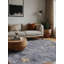 Tapis bleu lavable à la machine-1641923921