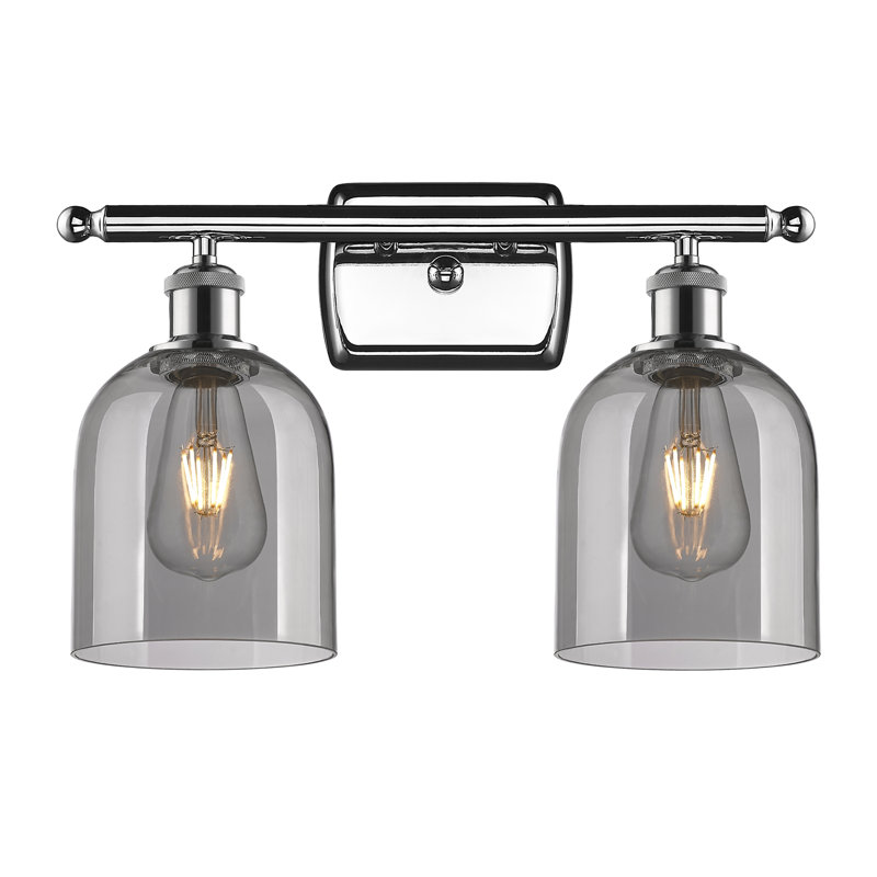 Allysson 2 - Light Dimmable Vanity Light, Light Smoke, Polished Chrome