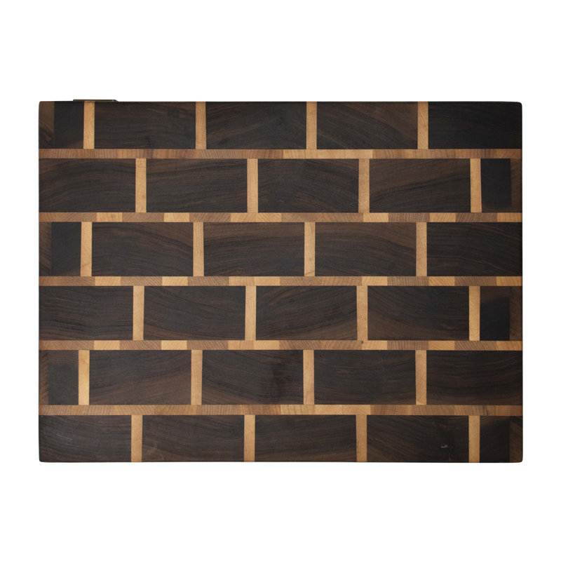 Walnut/Maple Wood Cutting Board, 10" W x 15" L
