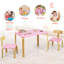 Ensemble 3 pièces de table de jeu / chaise en bois massif pour enfants Ottman-1311770394
